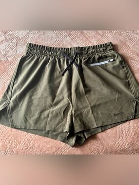 2 pairs of green Athletic Drawstring Shorts